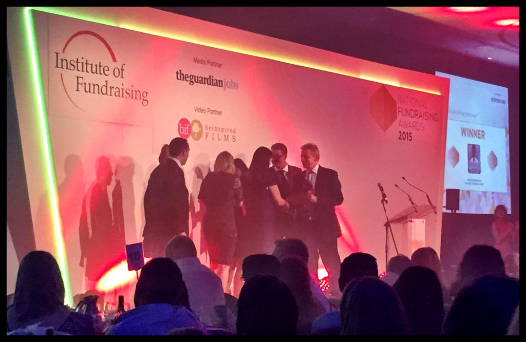 Congratulations to the team at <a href="/CR_UK/">Cancer Research UK</a> winning the Best Individual Giving Campaign category at #iofnfc awards!
