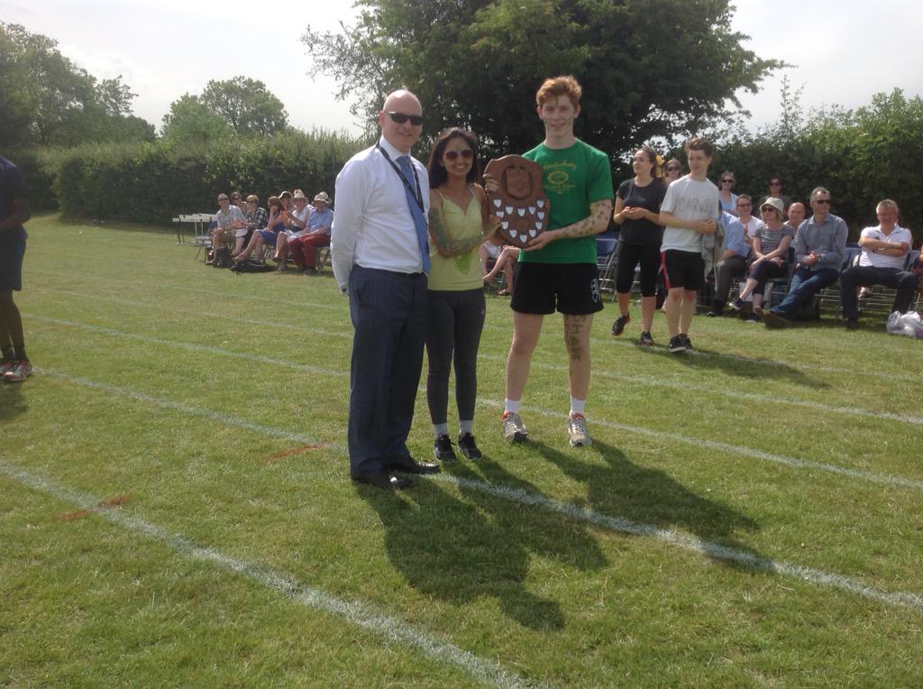 CGSLearning's tweet photo. Shakespeare receive the sports day trophy from Headmaster Mr Wayne at the end of a fantastic afternoon. http://t.co/jBfjjzULvG