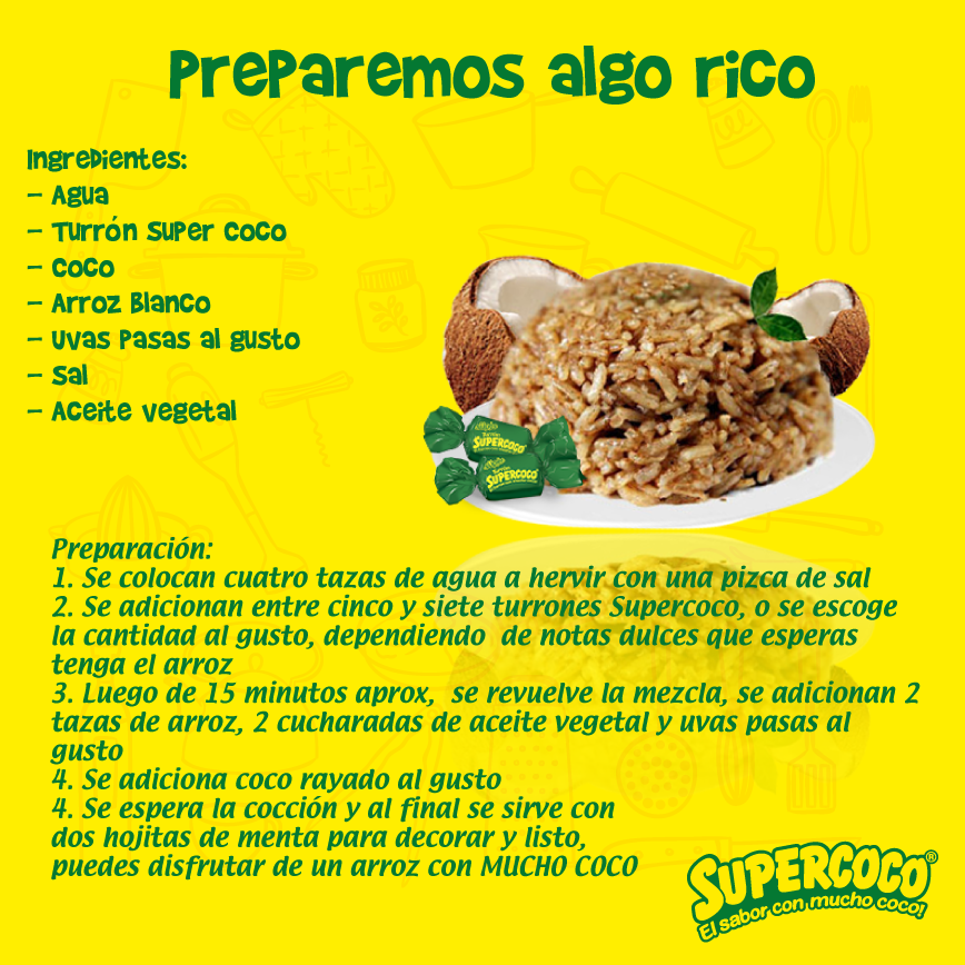 somos_super's tweet photo. FAV si te gusta el @elsupercoco y RT a esta receta de #ArrozConCoco hecha con #Supercocos http://t.co/YKlL4qkkvB