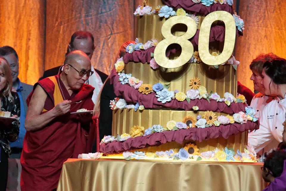 Celebrating the Dalai Lama\s 80th birthday today live at UC Irvine.  Happy Birthday    