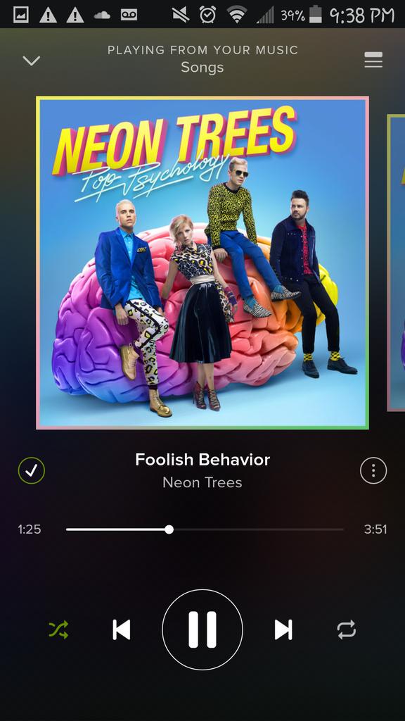 rambo637's tweet photo. 'I never thought you were a dancer. .' 🎶  
#FoolishBehavior #NeonTrees http://t.co/Fi5BY7mV8C