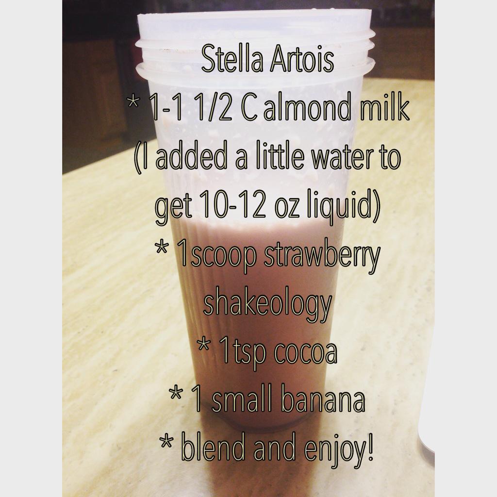 New favorite shake! Curbing that late night craving for a beer! #shakeology #healthyreplacement #yum