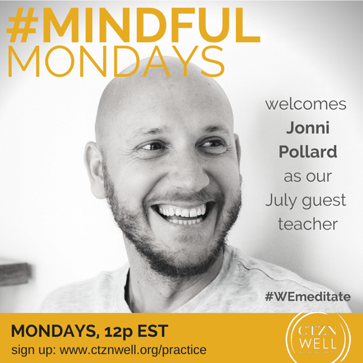 1giantmind's tweet photo. Join Jonni and @ctznwell every Mon in July at 12ET for a free guided meditation #WEmeditate http://t.co/8wCes8l6mv http://t.co/qgo1NO5IVu