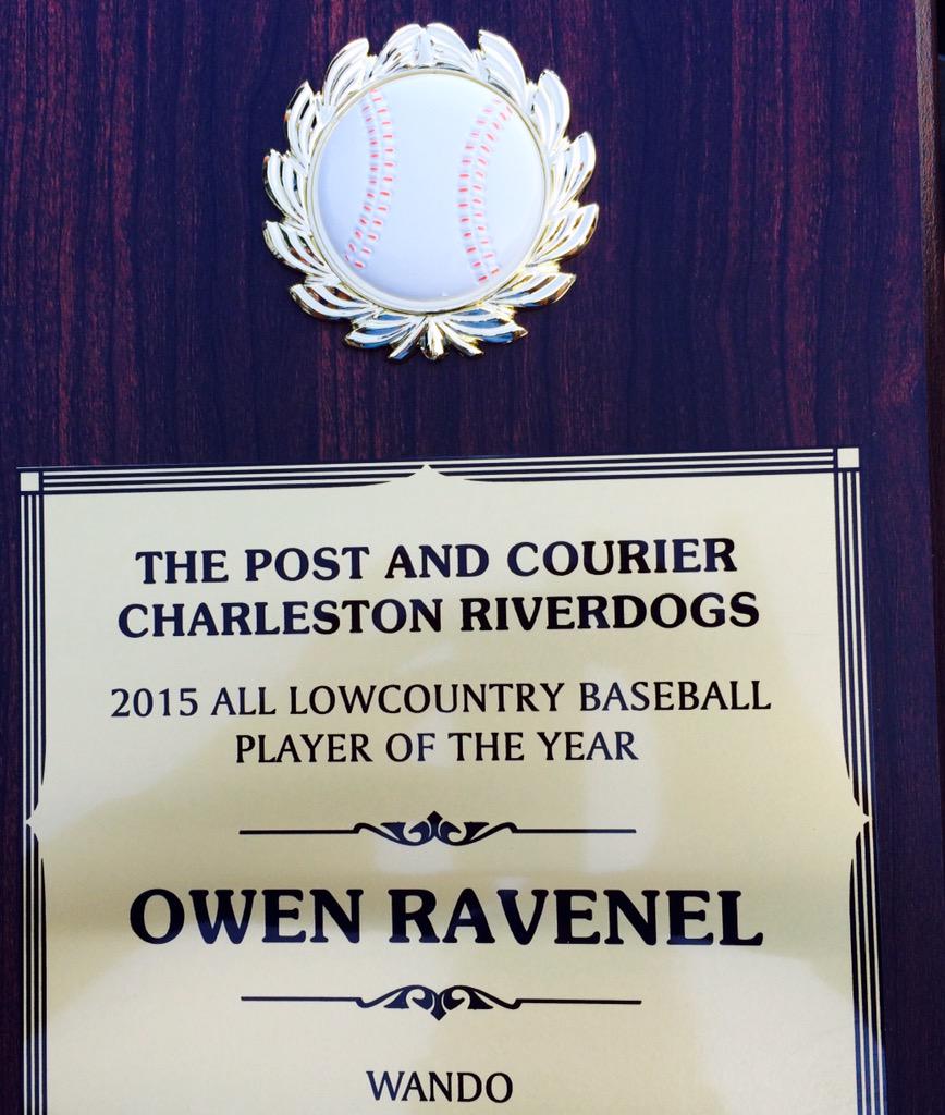 WandoBaseball's tweet image. Low Country Baseball Awards @ChasRiverDogs