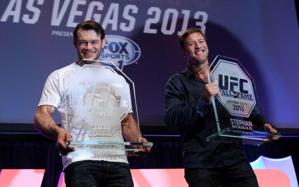 MMAHistoryToday's tweet image. Jul6.2013

The two men that brought us here,

Forrest Griffin &amp;amp; Stephan Bonnar are inducted into the UFC Hall of Fame