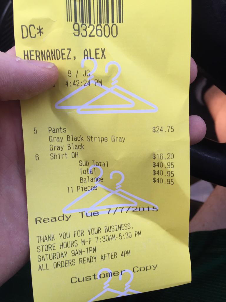 Amgalex_'s tweet photo. $40 to dry clean my clothes.... What is this. #moremoneymoproblems 😅 http://t.co/Yxfb6sLeny