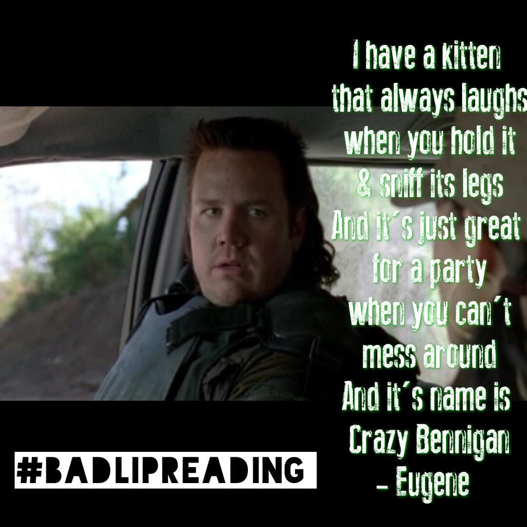 hsol8357's tweet photo. #Abraham #Ty #EugenePorter #TWDHumor #twd #badlipreading @BadLipReading http://t.co/HaS1sL6NkK