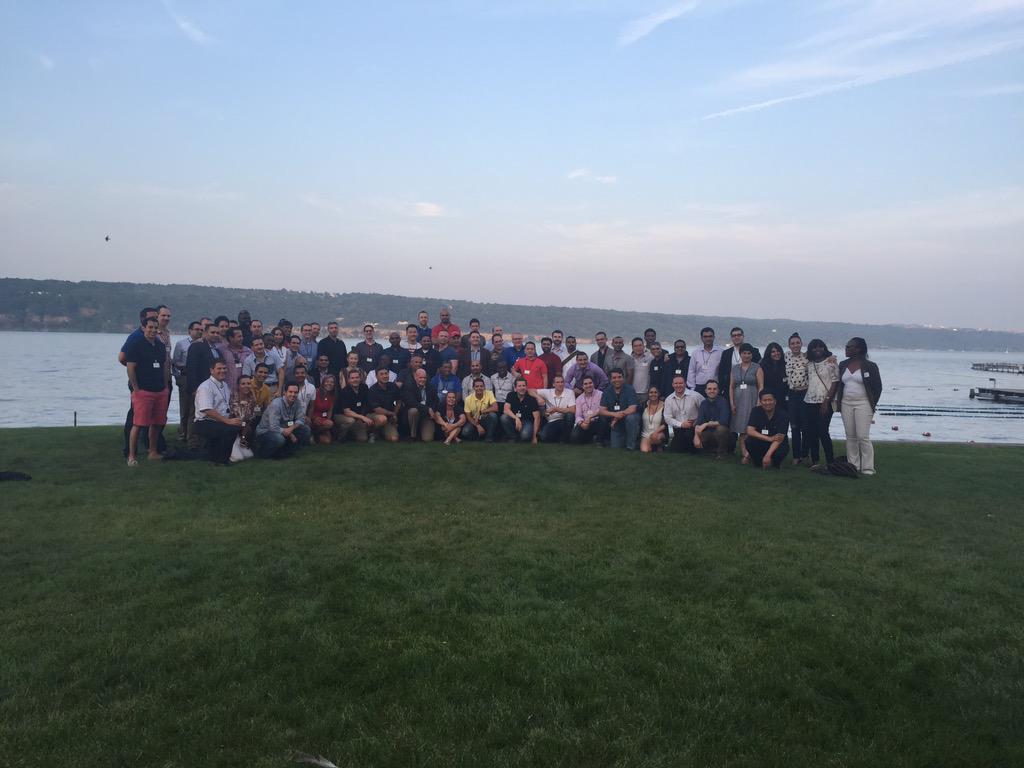 Sarah_Sarhangi's tweet photo. Introducing [half of] the @Cornell #EMBA Americas, Class of 2017. #cornellmba #cayugalake #ithacayachtclub http://t.co/bSCPABa9Ab