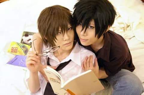 BryanMgz's tweet photo. UwU son tan lindos. #Cosplay #Yaoi #HiroWaki #JunjouRomantica http://t.co/zHhdhYfVSZ