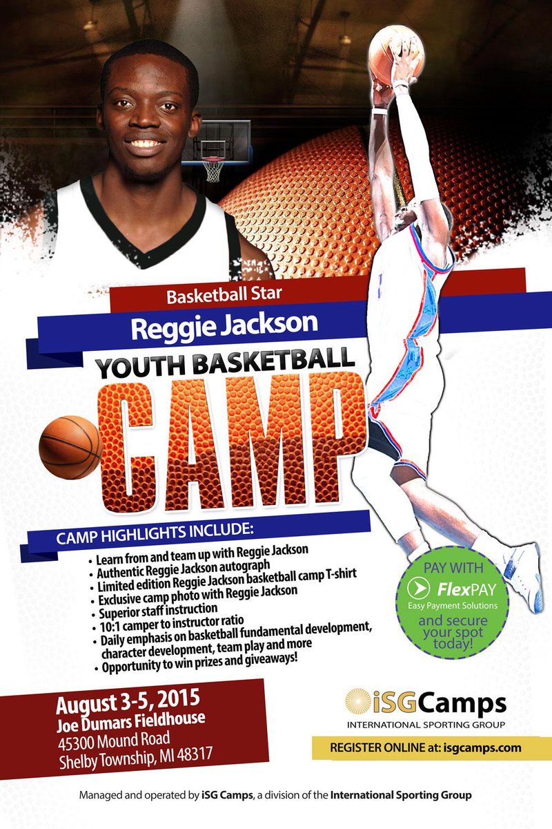 iSG Camps on Twitter "JDFieldhouse Reggie Jackson Youth Basketball