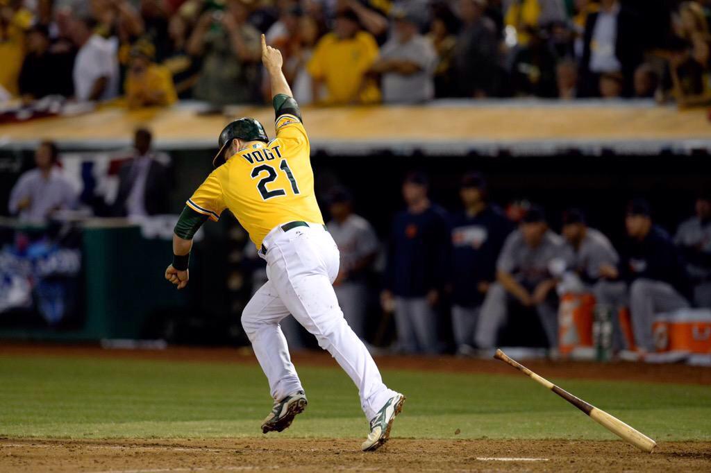 APUBaseball's tweet photo. Congrats to former #APUBaseball catcher Stephen Vogt on being named to the 2015 @MLB All Star Game! #APUinMLB #212 http://t.co/tpBuzFQf1N