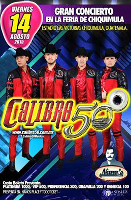 NanosPlace's tweet photo. Ya listos todos para @calibre50eden este 14 de agosto en la feria de Chiquimula!! Entradas a la venta en @NanosPlace http://t.co/nrFFz5Tq9E