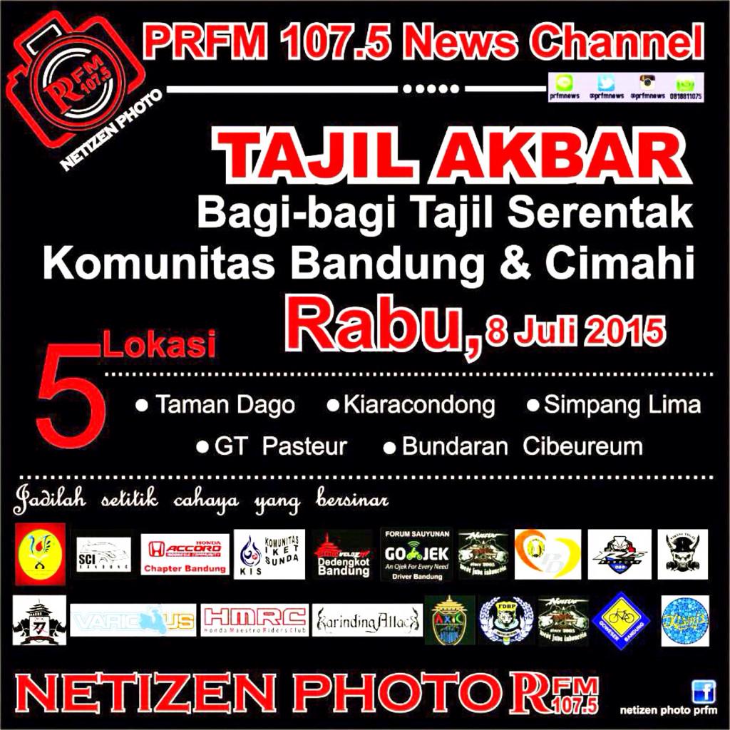 Berbagi berkah dibulan suci ramadhan bersama <a href="/PRFMnews/">Radio PRFM</a> #jadilahsetitikcahayayangbersinar