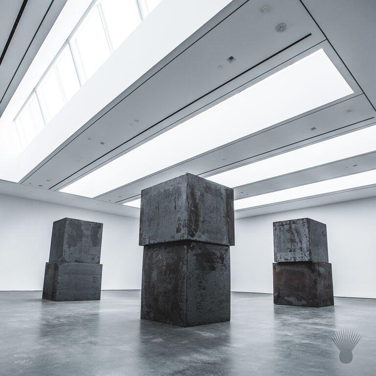 Boldly built, with a distinct presence: “Equal,” by sculptor #RichardSerra.
See it <a href="/davidzwirner/">David Zwirner</a>. #ChallengeExpected