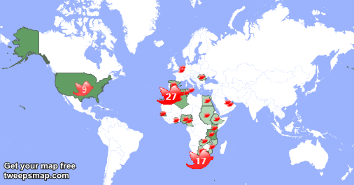 lmsaadialu's tweet photo. My followers are in Morocco(27%), South Africa(17%)... Get your map too: http://t.co/OJM42i02h9 http://t.co/HzWaneoUF3