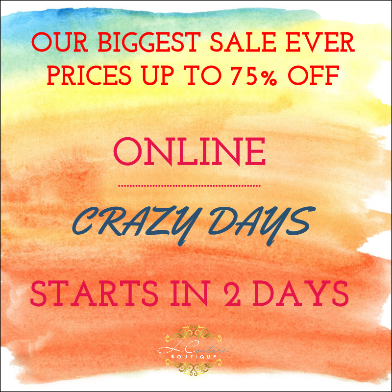 LCBoutique1's tweet photo. Sale starts June 8th, you won't want to miss it! Blow Out Sale! 
#lcbcrazydays http://t.co/LAcNpoe7OB