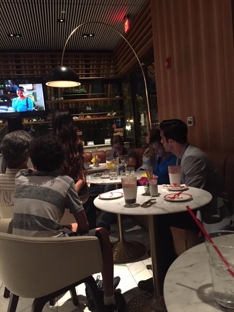 jeff__levy's tweet photo. Live tweeting from the cast - #DeviousMaids @lizlapiduspr @CorsoCoffee #ldvlife. http://t.co/lgFE6XHY9k