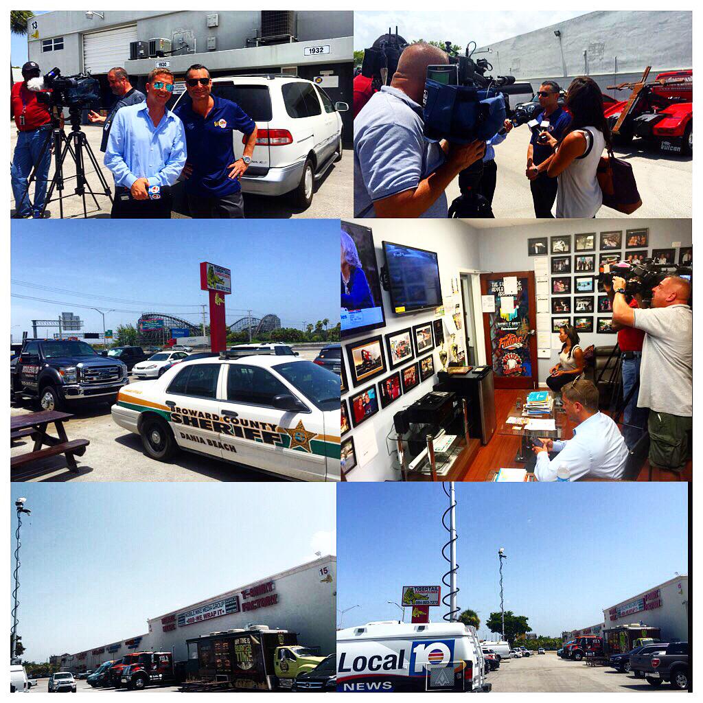 MOBILEMIKE_'s tweet photo. Just another day at the office. Breaking news!!! Just turn your television on. #WSVN7 #NBC6 #CBS4 #WPLG10 #Telemundo http://t.co/D7lBpJ0y3w