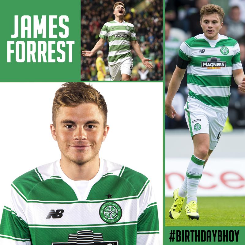 Happy 24th Birthday James Forrest! message us your birthday messages for James using (NM) 