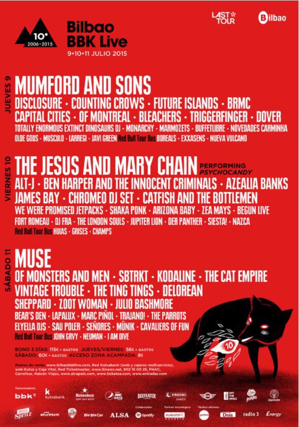 Acuerdate ! Esta semana llega el festival más molón del Norte ! Y cumple 10 años ! <a href="/bilbaobbklive/">Bilbao BBK Live</a>