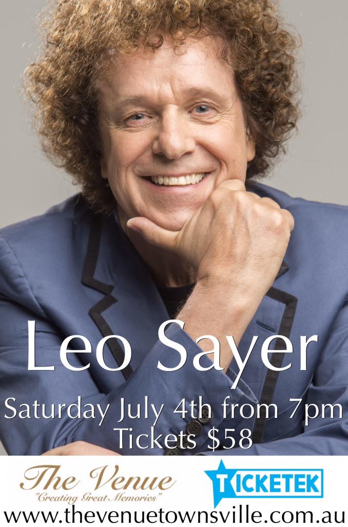 VenueTownsville's tweet image. Great news! We have 5 x SIGNED Leo Sayer posters for sale. 47242800 for more info #leosayer #signedmerch #thevenue