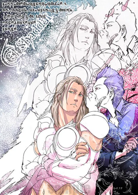 今日は七夕
新作の複製原画です。
さて二人はなんて話をしてるんですかね?
「C022 Elshaddai『2015七夕の二人』★8/7まで10%off!」http://t.co/FswzJbpMUo 