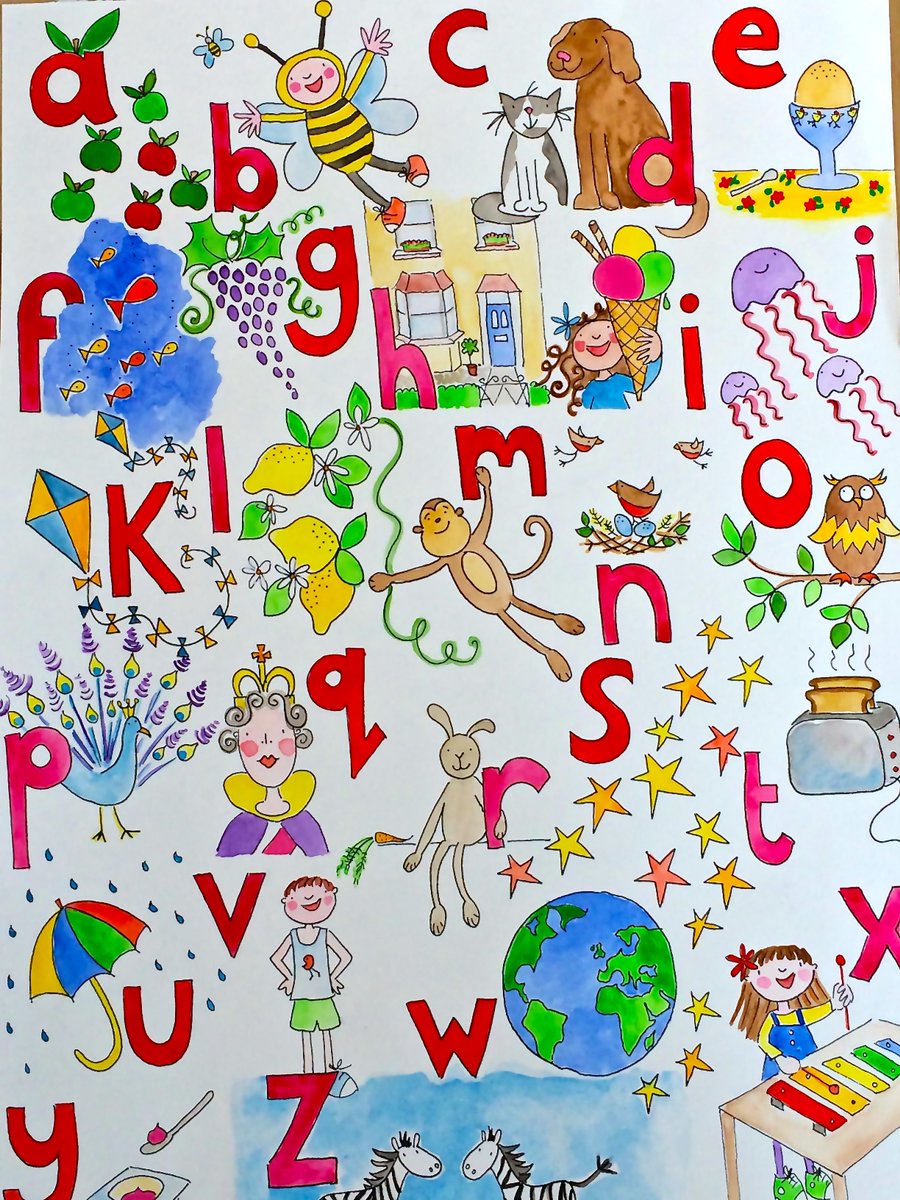 roomoriarty's tweet photo. It's as easy as ABC ! Just send a favourite photo of your darlings and let me ink a whimsical storybook likeness. 🎨 http://t.co/EhXtwLPniH