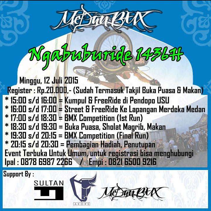 Ngabuburide 1436H. ayo langsung registrasi. Dan jangan lupa pake peci dan baju kokoh yah lek. Makasih.