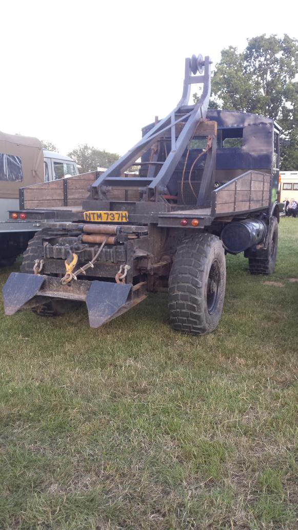surreyarborist's tweet image. Proper truck timber extraction 7.2 litre engine circa 1942 #hcvs note the drop ground anchor spades at very back