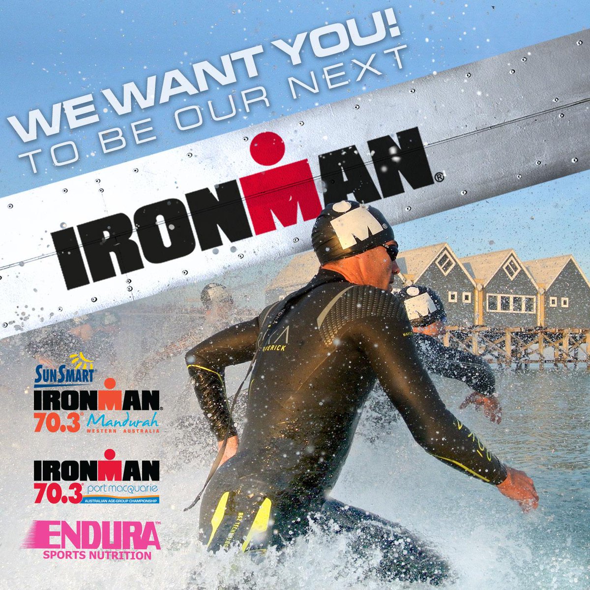 enduranutrition's tweet photo. FREE Ironman ENTRY! We've got 2 ENTRIES to #IM703Mandurah &amp; #IM703PortMac entries open NOW! http://t.co/abjj99ESAv http://t.co/XEYqd1cXJO