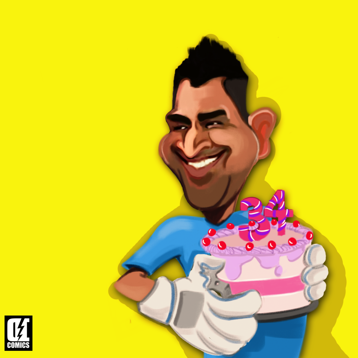 DIComics's tweet photo. @BCCI @ajinkyarahane88 @msdhoni #HappyBirthdayDhoni http://t.co/aYTtuUjK5N