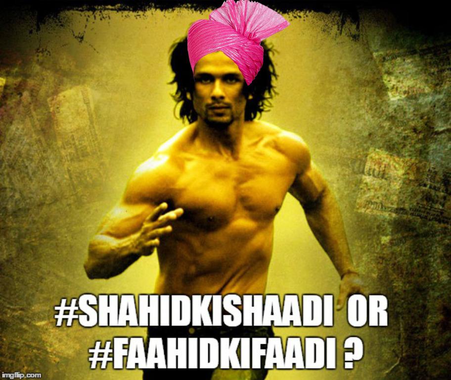 thegeniusdonkey's tweet photo. #ShahidKiShaadi #ShahidKapoor #ShahidMiraKaSangeet #Lol #Kaminey #ThrowbackTuesday http://t.co/jdAXUhYuua