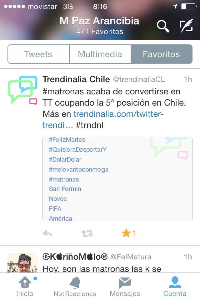 GestaryParir's tweet photo. Yiuju @ChileMatrones ya es trending topic 👊 http://t.co/nmNtKUpNon