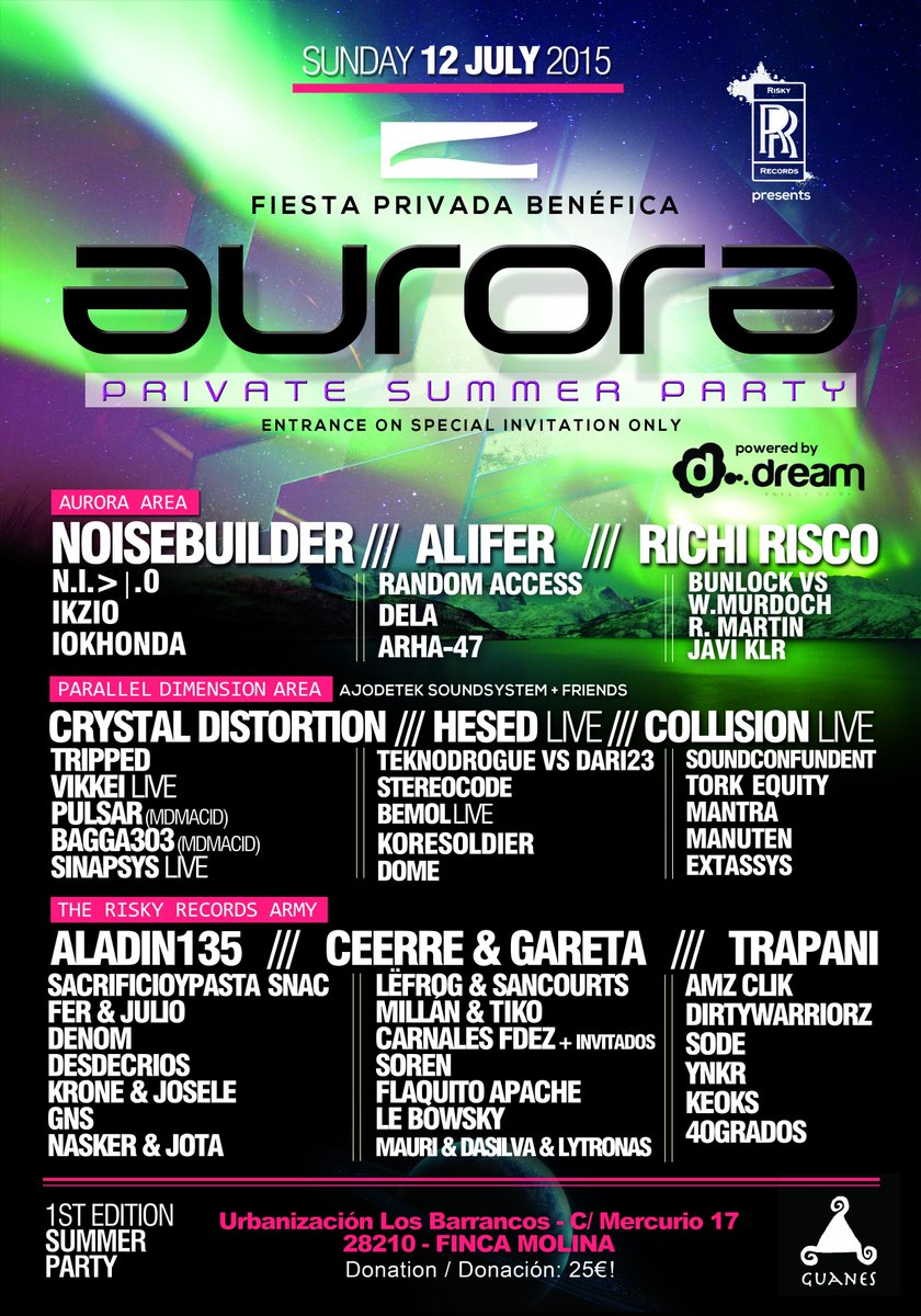 FINAL LINE UP: MENOS DE UNA SEMANA PARA #AURORA !!