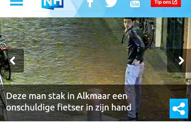 hulswood's tweet photo. Lichtgetinte berooft en steekt fietser Alkmaar. Politie toont foto's, wie kent hem?  http://t.co/ce7L1Nqeb5 http://t.co/bWPZH606Ka