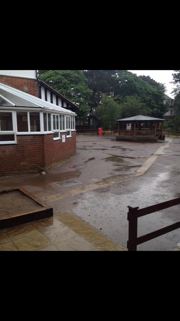 The rain isn't dampening spirits at Kingswood!