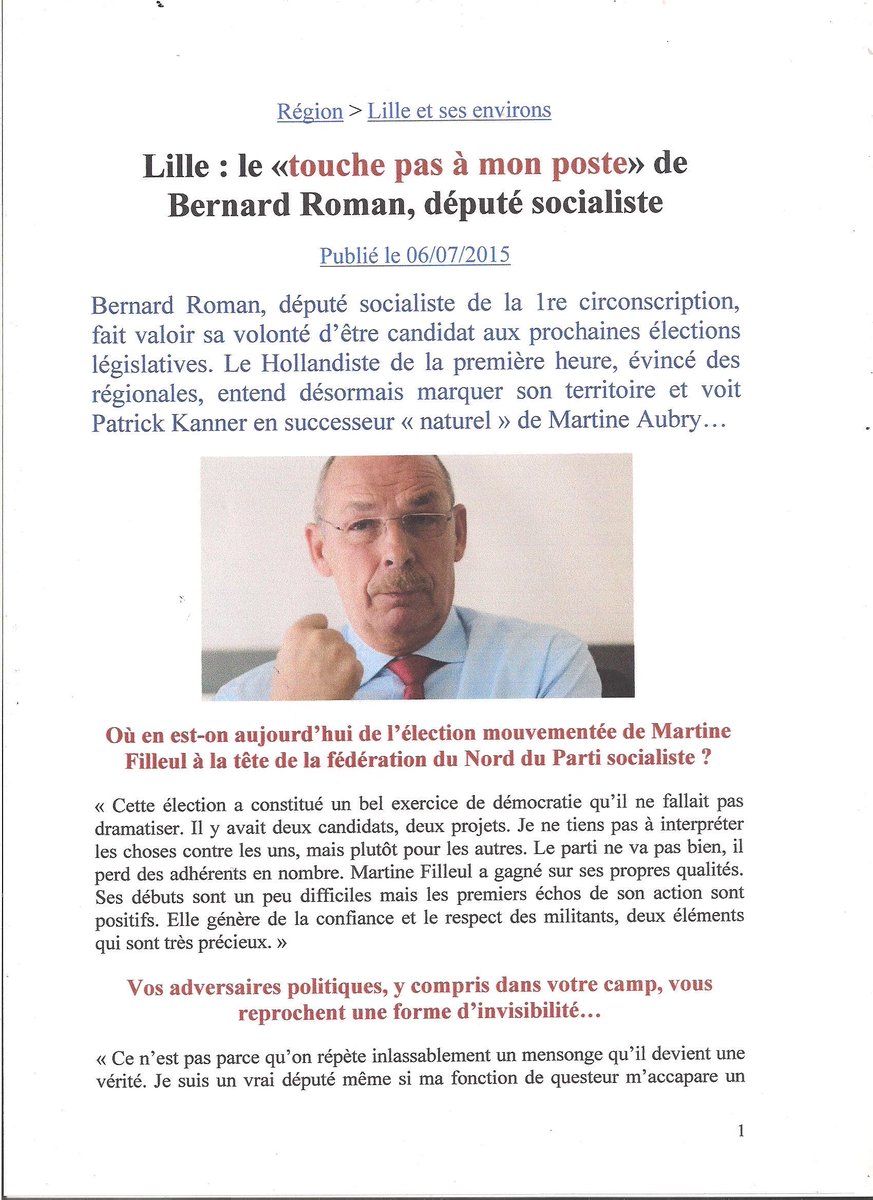 ROUXChti's tweet photo. Bernard Roman = très actif dans la 1ère circonsc.Homme de terrain proche des gens et disponible,très aimé. http://t.co/14OwANJ2J7