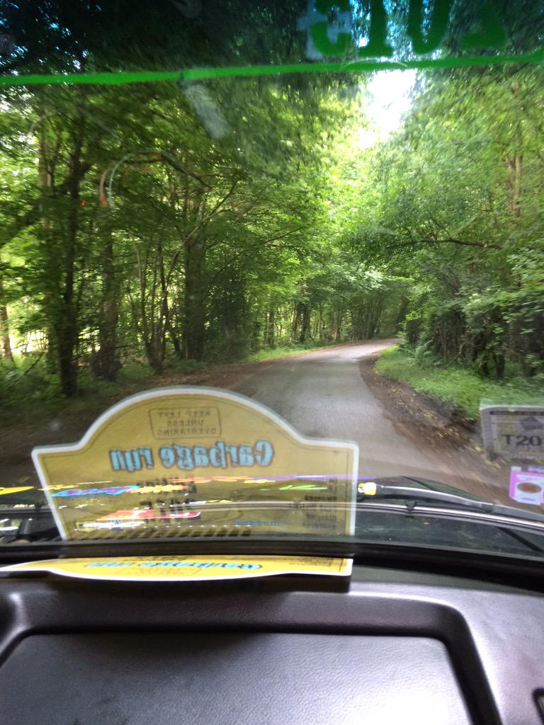 Dag 2 goed begonnen... Afslag gemist, nu al detour!