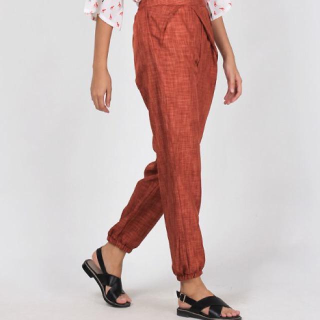 NEW FLAVOR!! red brick jogger wrapped pants IDR 155K