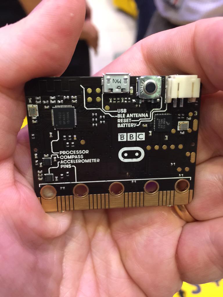 ruskin147's tweet image. Here's the BBC #microbit - 67 times lighter than the BBC Micro and 18 times faster