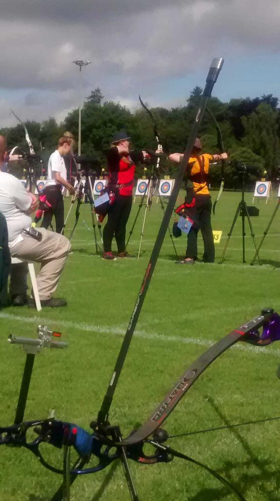 AllyMReynolds's tweet photo. @archerygb @worldarchery Thrilled with this weekend, 11 places better than last year - 7th!😄#shootingstrong#JNOC2015 http://t.co/8DT1cYjKmx
