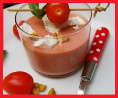 Coursessaveurs's tweet photo. Une recette Bio locale toute fraîche ça vous tente? Gaspacho Bio tomate poivron dés de chèvre  http://t.co/2Xg6NQHPxn http://t.co/SDdpiCsMtG