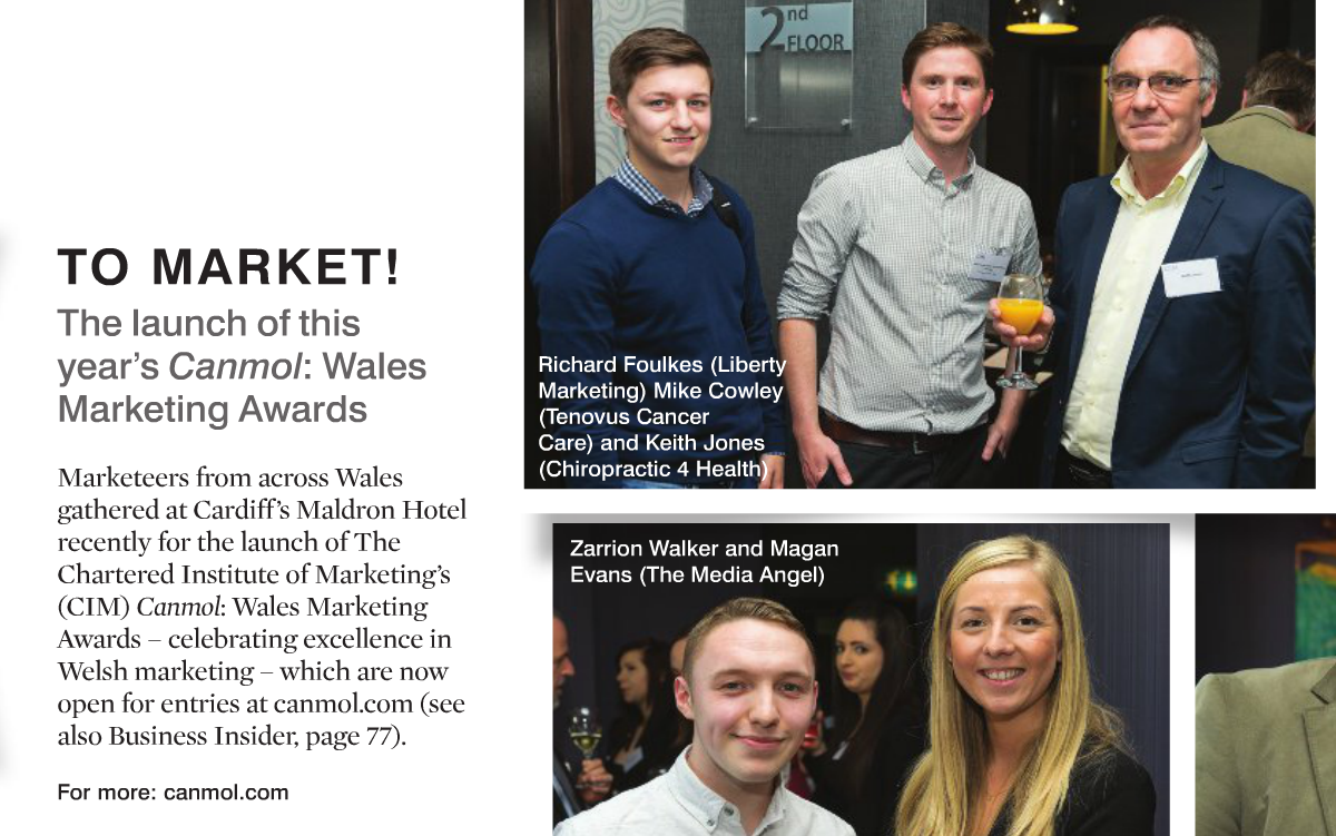 _libertydigital's tweet photo. Spotted: @LibertyRichF at @Canmol's Wales Marketing Awards launch in @CardiffLifeMag. A great night had by all! http://t.co/NrgSJu6KKb