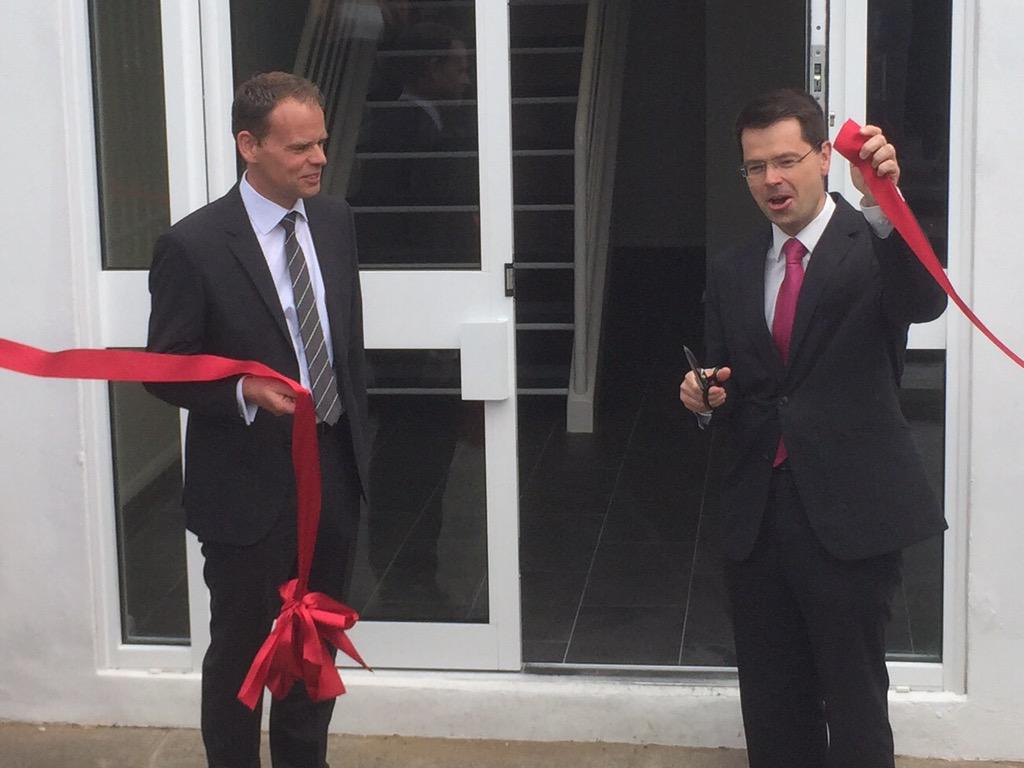 JBrokenshire's tweet photo. Delighted to cut the ribbon to mark the official opening of #ADconstruction group's new offices in #Sidcup http://t.co/73Z9xmkWd3
