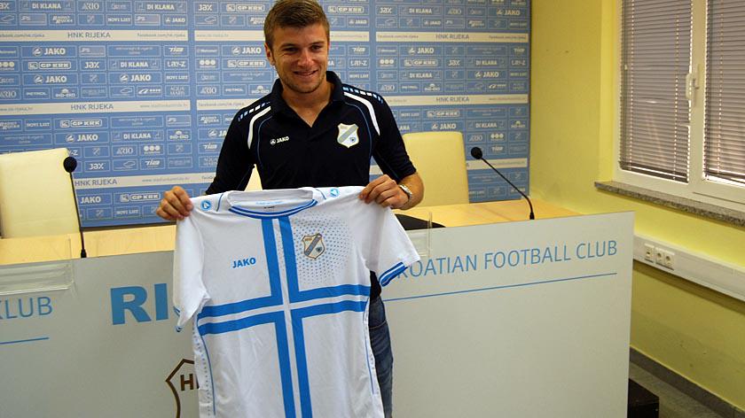 Ristovski at his presser; photo: Rijeka
