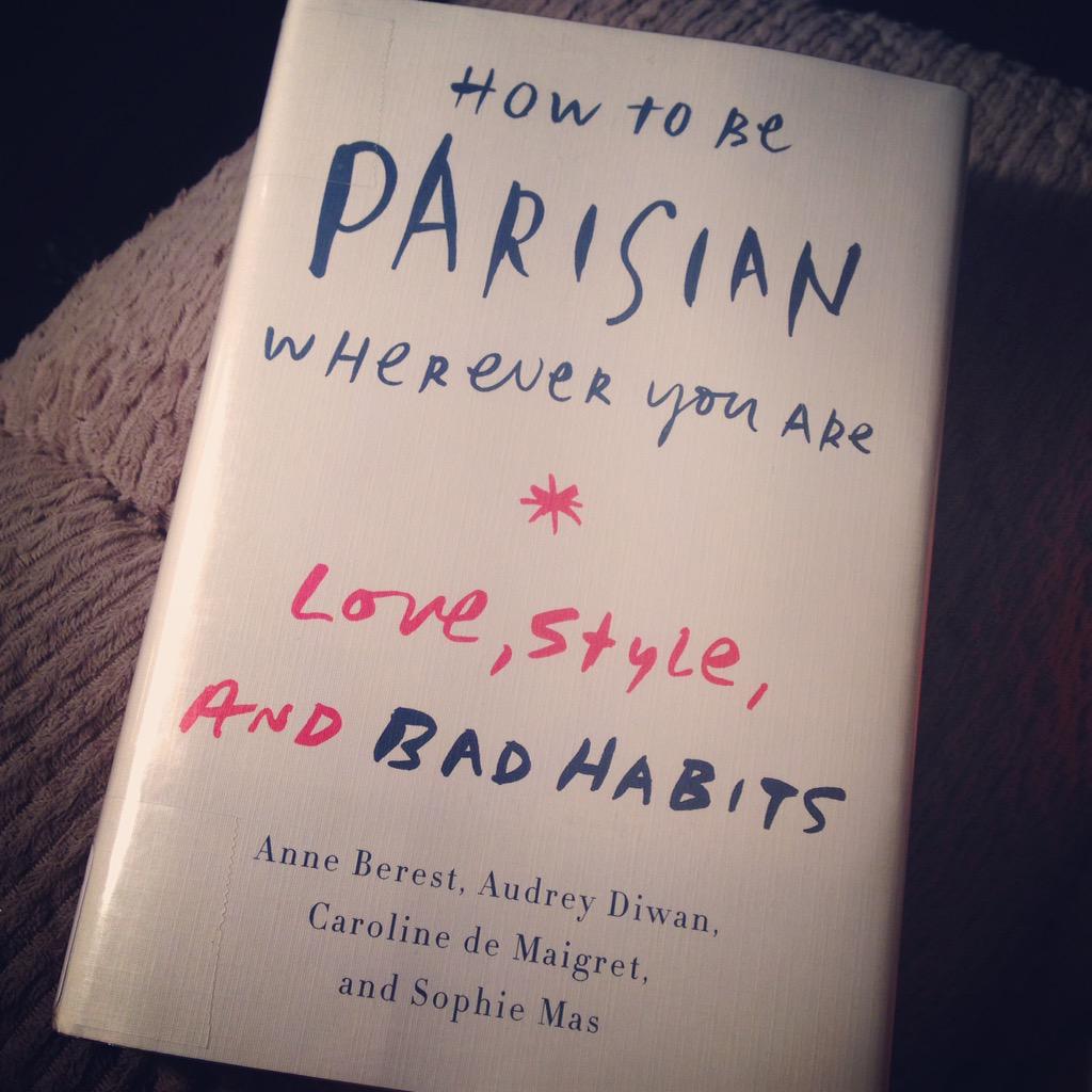 stripedflats's tweet photo. #currentlyreading -- How to Be Parisian // and loving it so far! #Paris #parisianstyle #stylebooks http://t.co/CDcRCjdSeO