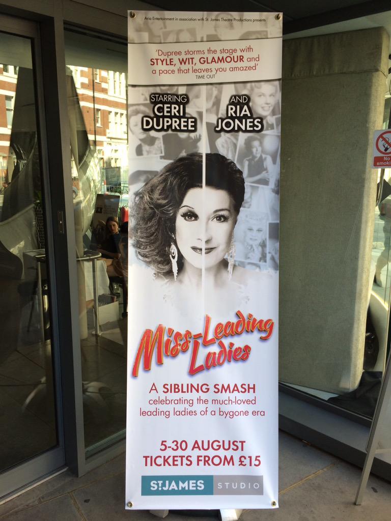 MsLeadingLadies's tweet photo. While you were watching #Wimbledon A little something popped up outside the St James Theatre! #MsLeading http://t.co/owbBzoQ0ot