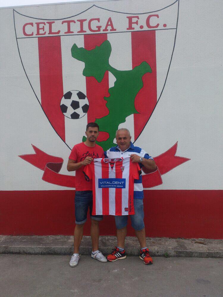 Diego Silva (28), lateral esquerdo do Estradense na vixente tempada firma no Céltiga F.C.