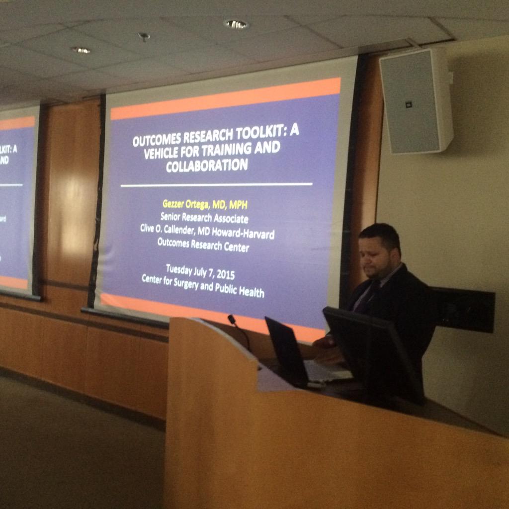 @DrGezzer from @HowardU visiting @CSPH_BWH to discuss his #surgicaloutcomes research @AdilHaiderMD @nchangoor