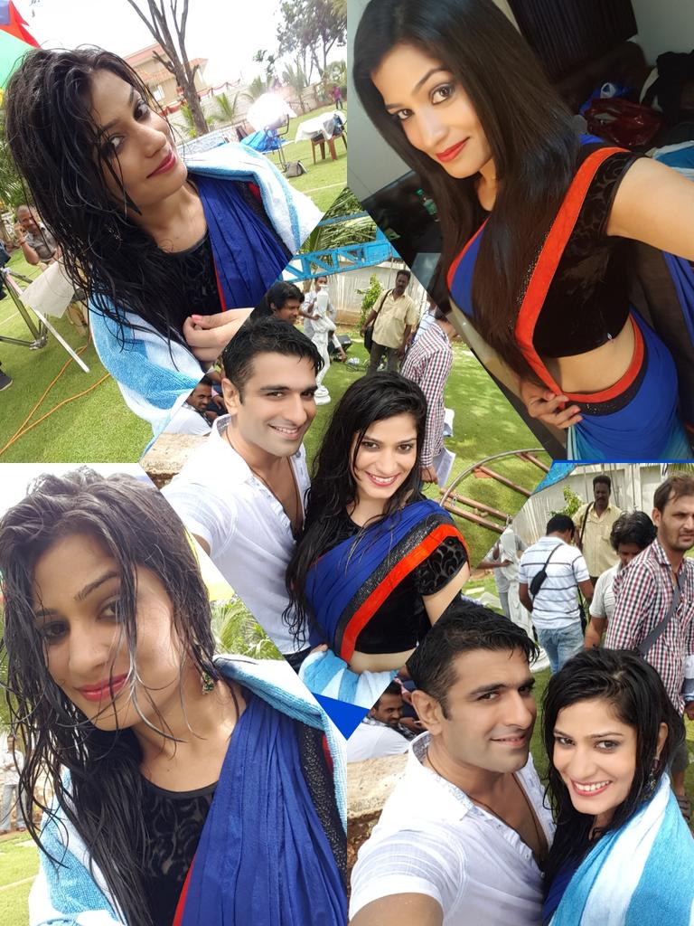 Shweta_singh9's tweet photo. @KhanEijaz it was nice being with u ..thnx to make me so much comfortable on set..u R simply awesome... http://t.co/wF0WX03t3W